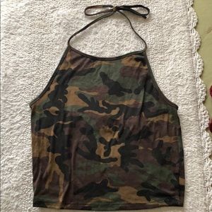 Camo crop top